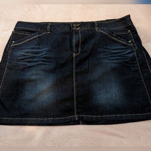 COPY - 26W Lane Bryant Denim Skort with built in shorts